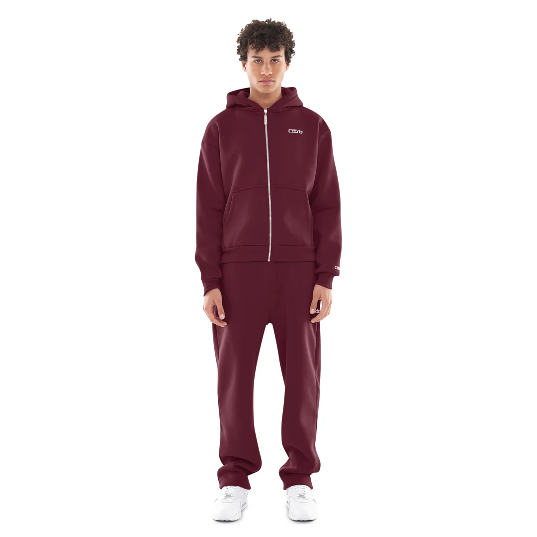ZIP-UP BLACK CHERRY TRACKSUIT